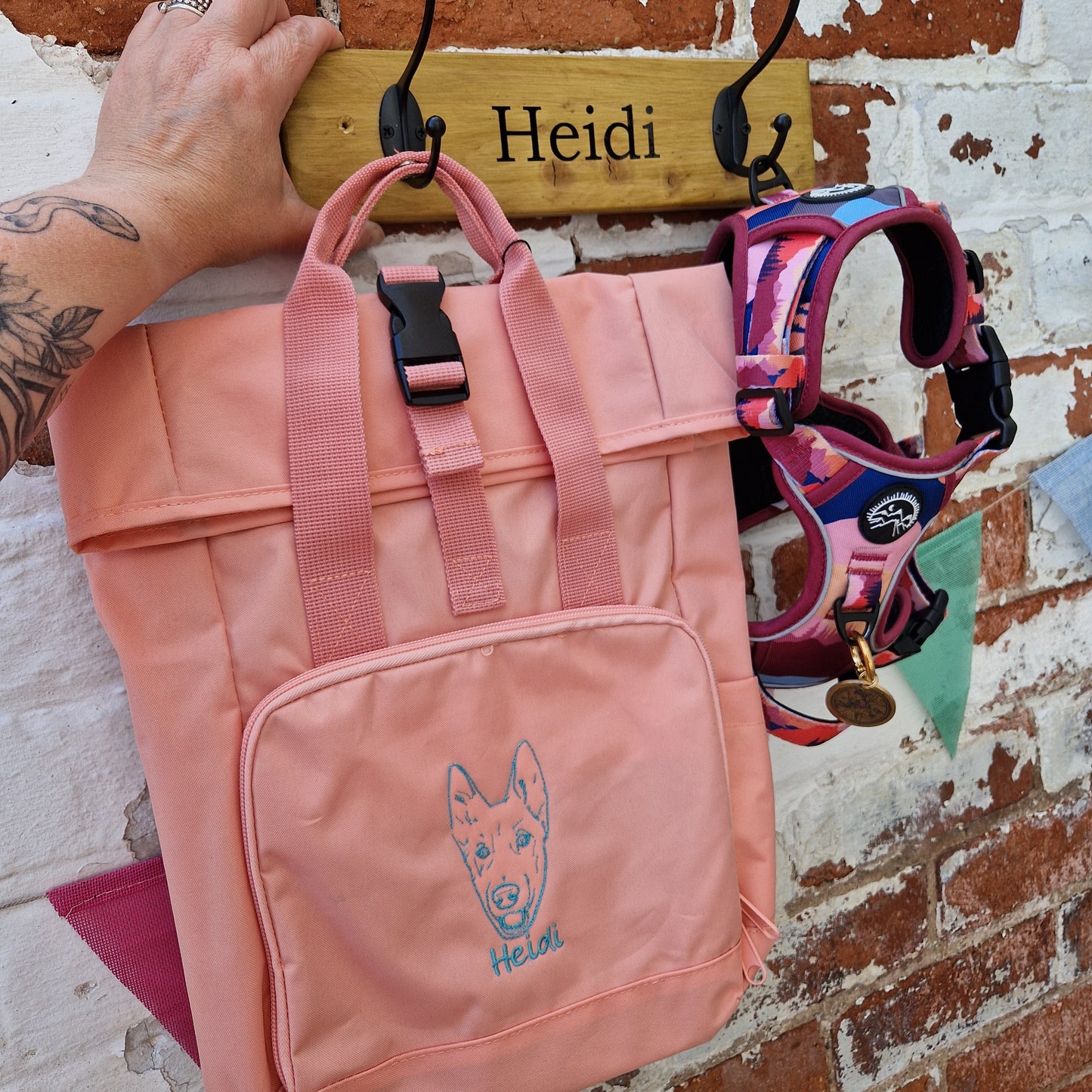 Personalised dog lead and accessory hooks