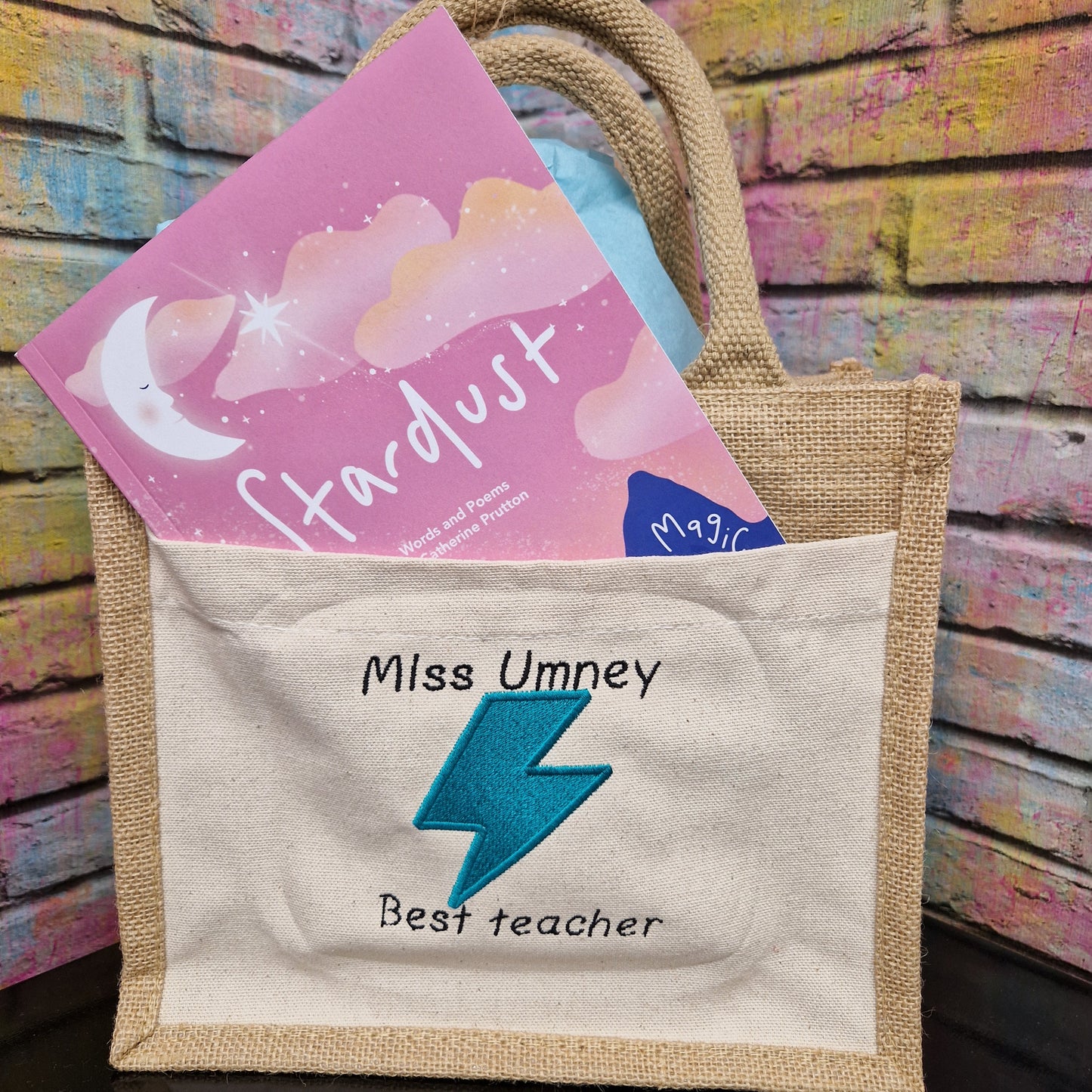Personalised jute bags - Teacher Gifts