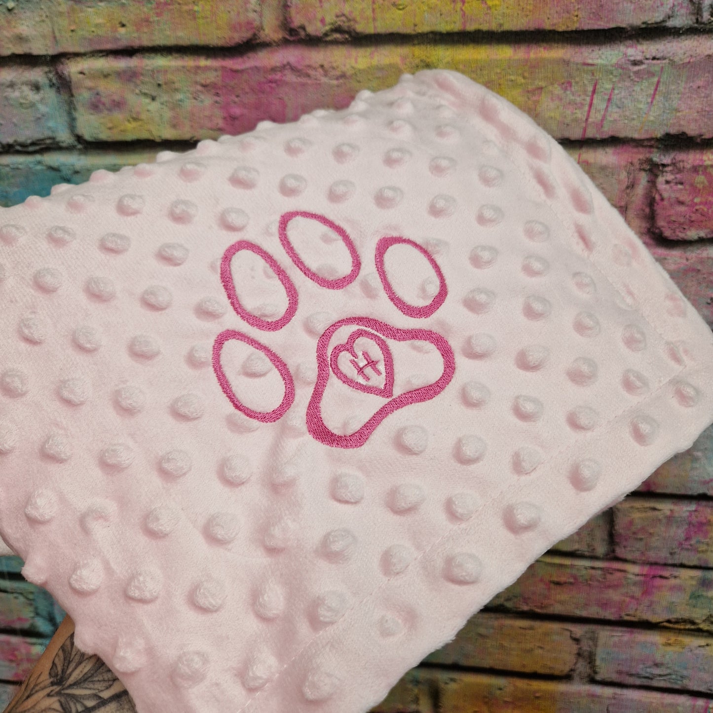 Personalised Dog Paw Blanket