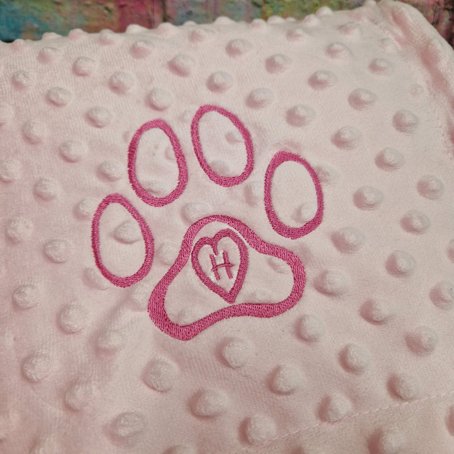 Personalised Dog Paw Blanket