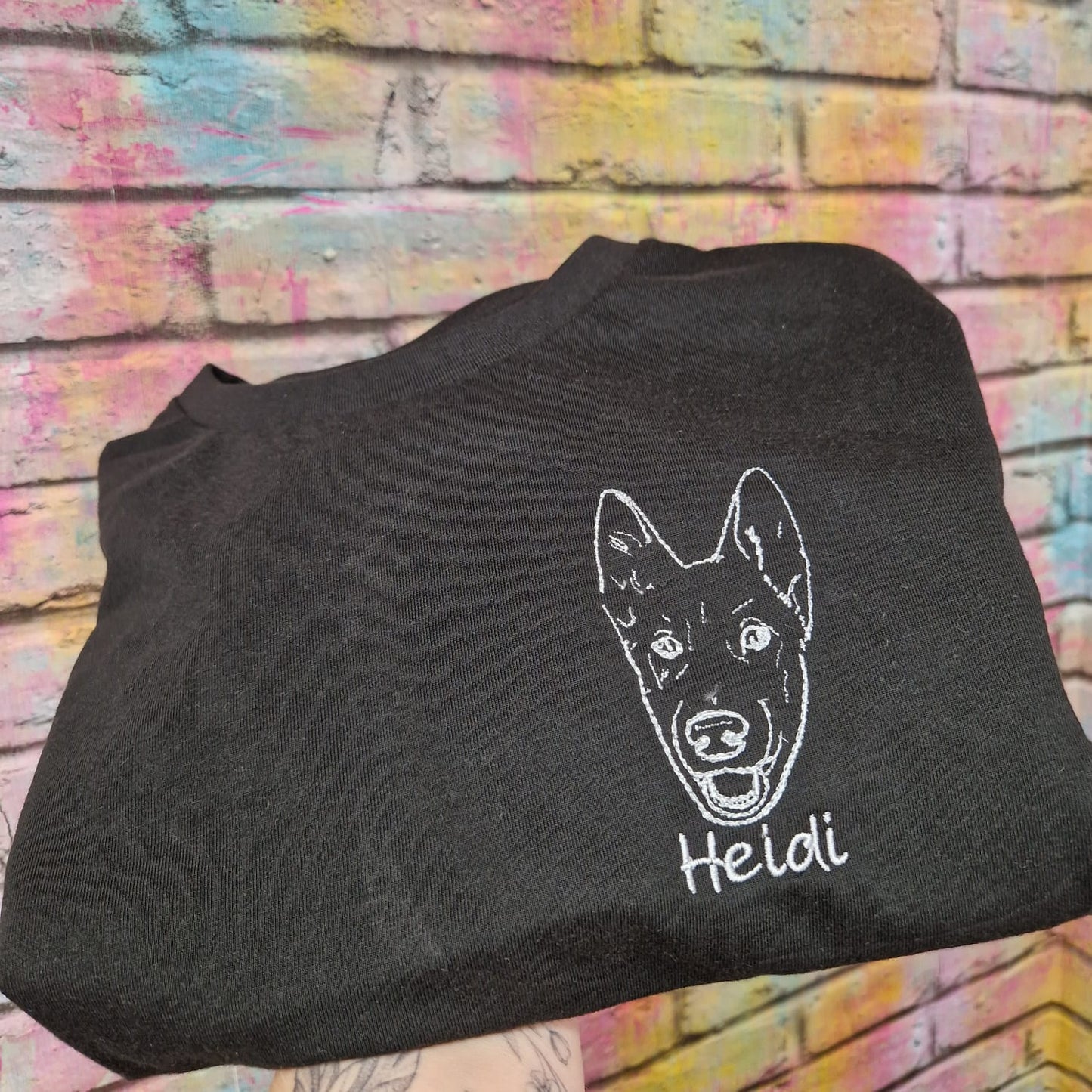 Pet line portrait T-shirt