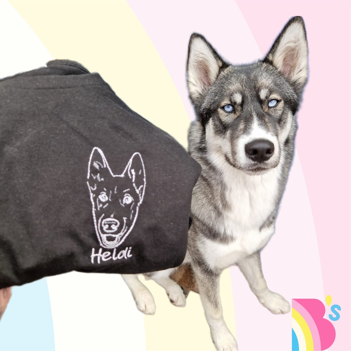 Pet line portrait T-shirt