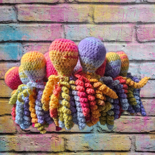 Crochet Rainbow Octopus