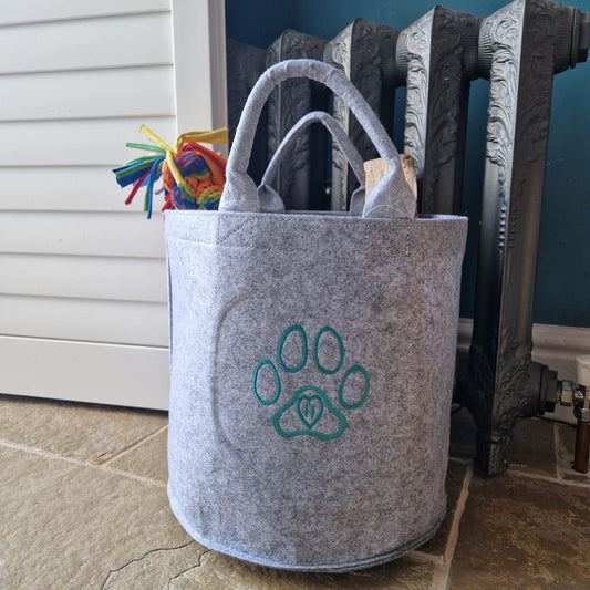 Personalised Dog Paw Storage Trug